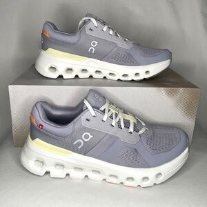 On Cloudrunner 2 Women’s 8.5 Lilac and Ivory Running Shoes